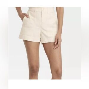 Universal Thread High Waist Cream Shorts